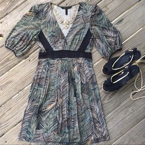 BCBG puff sleeve dress